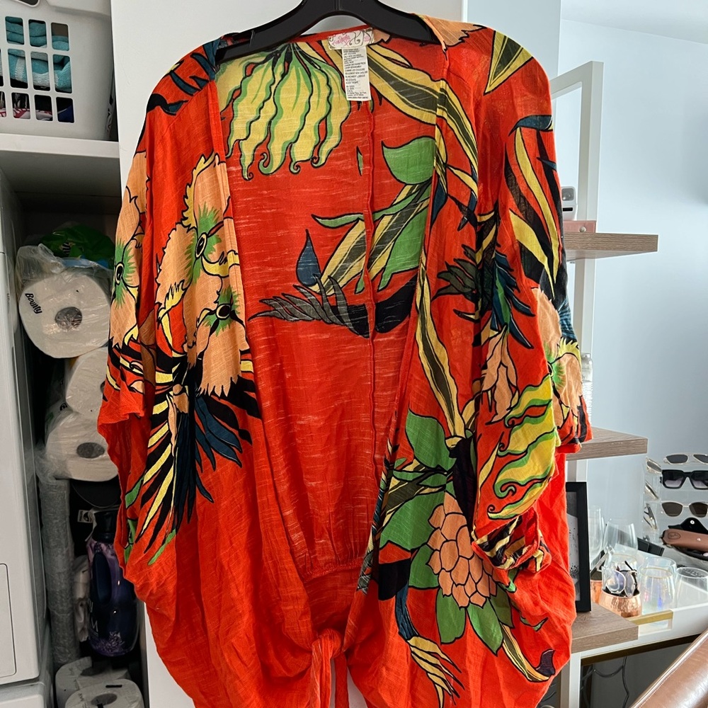 Free People floral kimono